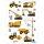 Herma Sticker MAGIC Baustellen Fahrzeuge Transpuffy 1 Bl