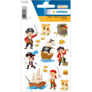 Herma Sticker MAGIC Pirat Transpuffy 1 Bl