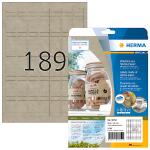 Herma Etiketten permanent 25,4 x 10 mm Silphie braun 20 Bl 3780 Etik.