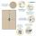 Herma Etiketten permanent haftend 105 x 148 mm Silphie-Papier braun 20 Bl 80 Etik. LaserInkCopy