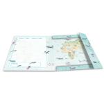 Herma Sammelmappe Eckspanner Karton A3 Weltkarte