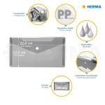 Herma Dokumentenhülle PP DL+ 22 x 12 cm dunkelgrün