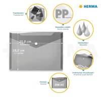 Herma Dokumentenhülle PP A5+ 25 x 18 cm hellblau