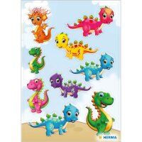 Herma Sticker MAGIC Tiere Kleine Dinos beglimmert 1 Bl