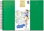 ART BOOK GRASGRÜN 23x31,5CM,25BL.CREME