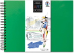 ART BOOK GRASGRÜN 23x31,5CM,25BL.SCHWARZ