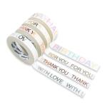 MASKING TAPE 6,5/10MMx10M 4 RL SET 01 SCHÖNE WORTE