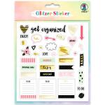 GLITZER-STICKER "BULLET JOURNAL" 130 STICKER