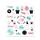 GLITZER-STICKER "BULLET JOURNAL" 130 STICKER