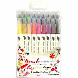 Pentel Kalligrafiest. BrushSignPenTwin Set