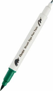 Pentel Kalligrafiest. BrushSignPenTwin gn