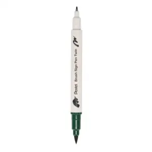 Pentel Kalligrafiest. BrushS.PenTwin br.gn