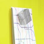 SIGEL BA195 SuperDym-Magnet - silber - Würfel - Haftkraft auf Glas-Magnetboards: 13 Blatt (A4, 80g/m²) - 2 x 1 x 2 cm - 1 Stück - für Glas-Magnetboards, magnetische Whiteboards und weitere magnetische Oberflächen