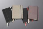 SIGEL CO693 Notizbuch Conceptum - Leder-Optik - punktkariert (Dot-Lineatur) - ca. A5 - beige - Hardcover - 194 Seiten - PEFC-zertifiziert