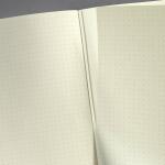 SIGEL CO693 Notizbuch Conceptum - Leder-Optik - punktkariert (Dot-Lineatur) - ca. A5 - beige - Hardcover - 194 Seiten - PEFC-zertifiziert