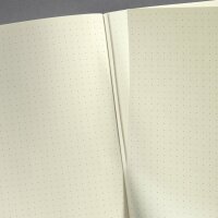 SIGEL CO695 Notizbuch Conceptum - Leder-Optik - punktkariert (Dot-Lineatur) - ca. A5 - grau/rot - Hardcover - 194 Seiten - PEFC-zertifiziert