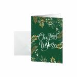 SIGEL DS092 Weihnachts-Karten - Tannenzweige - grün/beige/weiß - A6 - 25 Karten + Umschläge - inkl. Umschläge