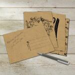 Weihnachts-Postkarten-Set - schwarz - A6 - 24 Karten
