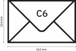 SIGEL DU701 Umschlag - weiß - gummiert - C6 - 24 Umschläge