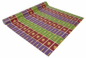 SIGEL GP121 Weihnachts-Geschenkpapier- Cut-out style - grün/rot/violett - 5 m x 500 mm