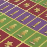 SIGEL GP121 Weihnachts-Geschenkpapier- Cut-out style - grün/rot/violett - 5 m x 500 mm