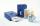 SIGEL GT504 Geschenktasche SIGEL klein - ultramarinblau - blau - mit Bodeneinlage, Geschenkanhänger und farblich abgestimmten Tragekordeln - Weißkarton, Kunststoff - 17 x 23 x 9 cm