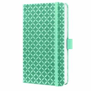 SIGEL JN132 Notizbuch Jolie - mint green - liniert - 80 g/m² - ca. A6 - mintgrün - Hardcover - 174 Seiten - FSC-zertifiziert