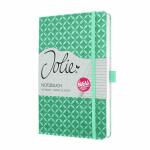 SIGEL JN133 Notizbuch Jolie - mint green - liniert - 80 g/m² - ca. A5 - mintgrün - Hardcover - 174 Seiten - FSC-zertifiziert