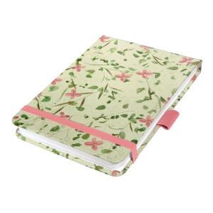 SIGEL Notizbuch Jolie DIN A6+ punktkariert (dotted) rosa/grün 79 Bl.