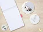 Notizblock Jolie - Lilac Monstera - dot 100 g/m² - A6+ Hardcover