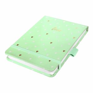 Notizblock Jolie - Mint Love - dot 100 g/m² - A6+ Hardcover