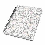 Spiral-Notizbuch Jolie - Wild Hearts - punktkariert A5 120 Seiten