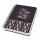 SIGEL JN625 Spiral-Notizbuch Jolie - Moonlight Melody - punktkariert (Dot-Lineatur) - 120 g/m² - ca. A5 - schwarz/beige/apricot - Hardcover - 240 Seiten - FSC-zertifiziert