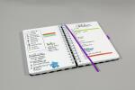 Spiral-Notizbuch Jolie - Dark Rainbow Vibes punktkariert A5 240 Seiten