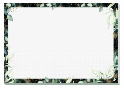 SIGEL JS103 Papier-Schreibunterlage Jolie - Blätter - Nein - schwarz/grün/gold - A3 - 30 Blatt - FSC-zertifiziert