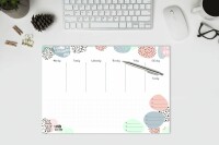 SIGEL JS201 Papier-Schreibunterlage Jolie - Farbtupfen - Nein - weiß/rosa/mintgrün/grau - A3 - 30 Blatt - FSC-zertifiziert - EN
