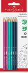 Faber Castell Bleistift 1111 HB bunt 6er