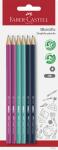 Faber Castell Bleistift 1111 HB bunt 6er