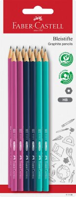 Faber Castell Bleistift 1111 HB bunt 12er