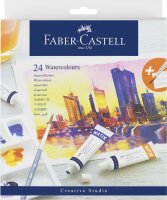 Faber Castell Aquarellfarben Tuben 9 ml 24 Farben Kartonetui