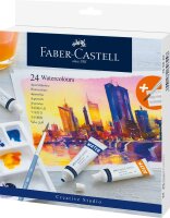 Faber Castell Aquarellfarben Tuben 9 ml 24 Farben Kartonetui