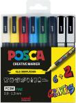 Faber Castell Marker UNI POSCA PC-3M 0,9-1,3 6+2