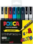 Faber Castell Marker UNI POSCA PC-3M 0,9-1,3 6+2