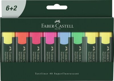Faber Castell Textmarker TL 48 5, 2, 1 mm 8er Kartonetui