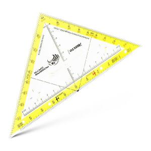 Aristo Navigationsdreieck 22,5 cm, Winkelskale 360/1°, Maßskala 20 cm