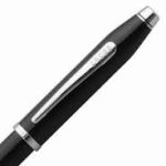 Cross Rollerball Century II Schwarzlack verchromte Applikat.