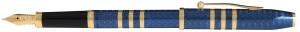Cross Füllfederhalter Century II Blau-Lack mit 23 KT goldplattiert,F