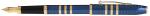 Cross Füllfederhalter Century II Blau-Lack mit 23 KT goldplattiert,F