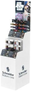 Schneider Paint-It 020/ Paint-It 010/011 sor. Display 4er Tower Makers Line