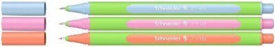 Schneider Fineliner Line-Up pastell sortiert Blister 3 Stück